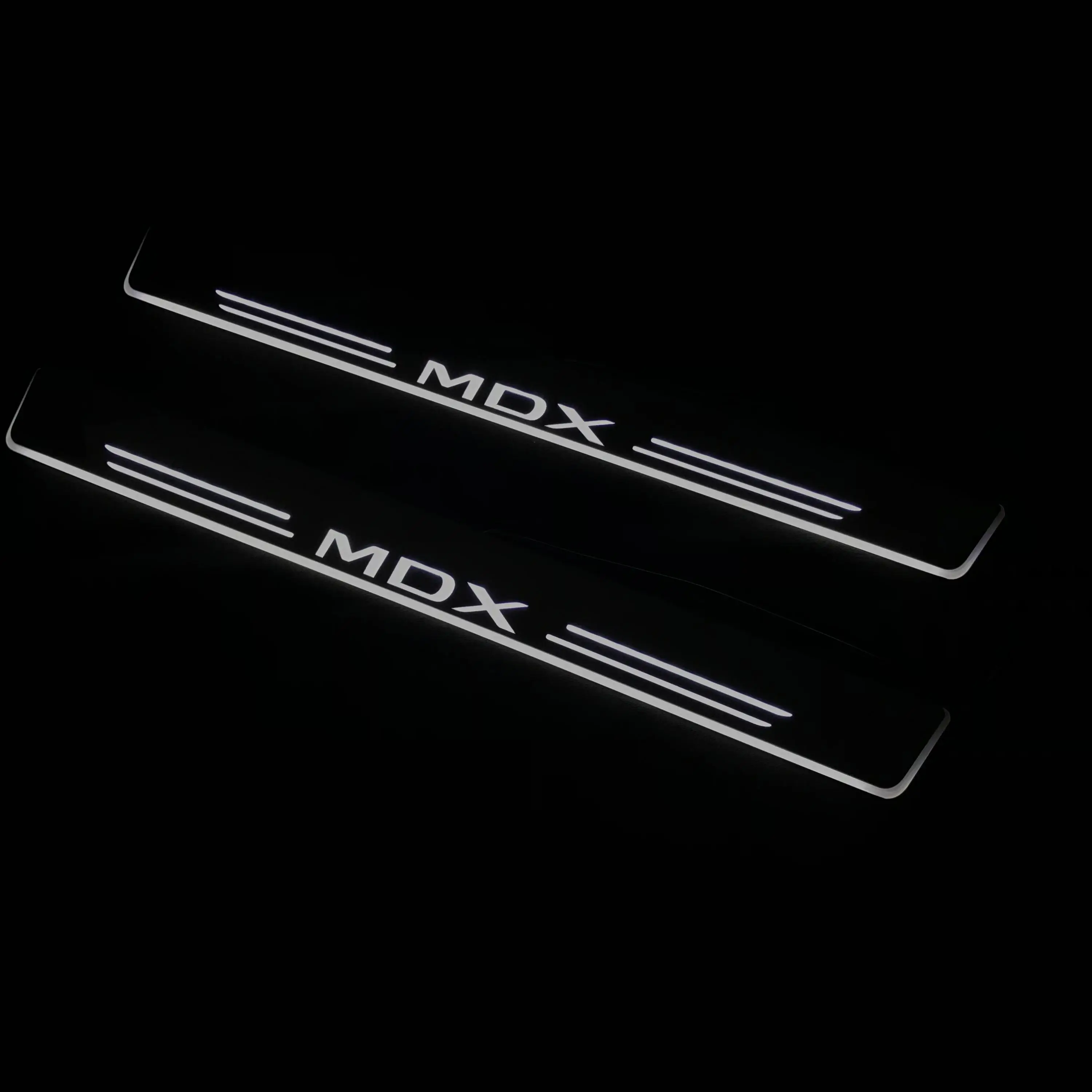 

Osmrk led moving door scuff for Acura mdx dynamic door sill plate flat lining overlay Flow/still light, 2pcs