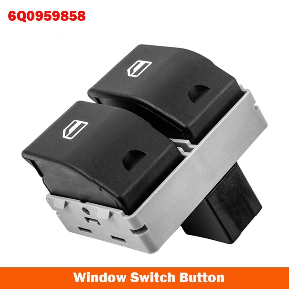 Power Window Console Switch Button ABS Front Electric For VW Seat Ibiza Cordoba POLO 9N 2001- 2009 6Q0959858 6Q0959858A