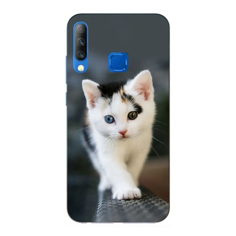 

For Infinix Hot S4 X 626 6.2" Case Colorful Rose Wolf Patterned Print Cover Soft Silicone Phone Case For Infinx Hot S5 Hot 9