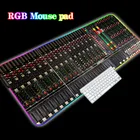 Смеситель RGB светодиодный Мышь коврик стол коврик Коврик Для Мыши для ПК Мышь Pad Бесплатная доставка Мышь Pad Высокое качество XXL поверхность письменного стола Csgo 30X80CM 40X90CM продвижение