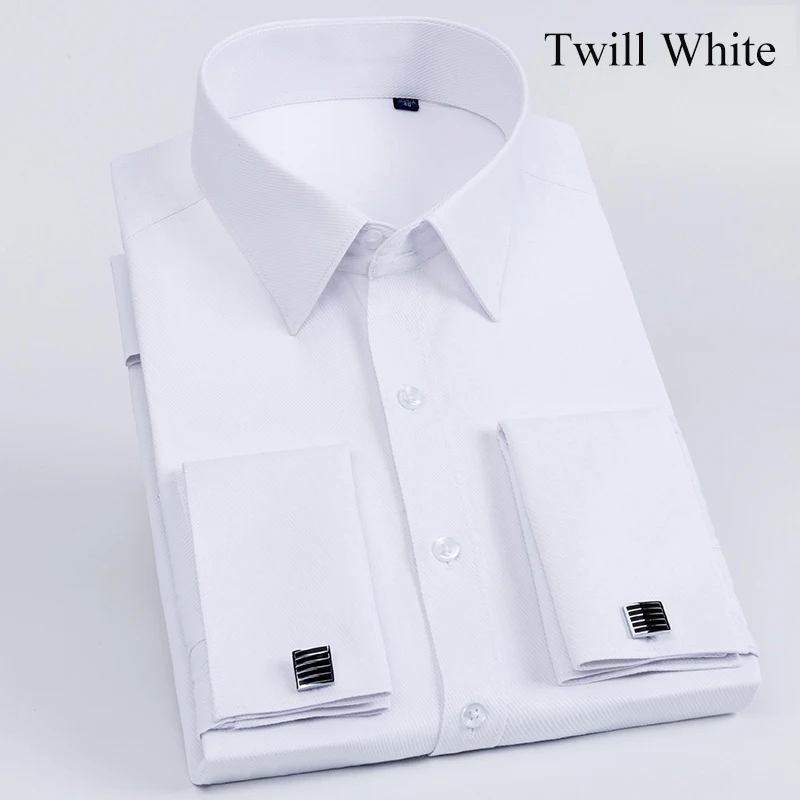 Мужская рубашка под смокинг с французскими манжетами Классическая формальная