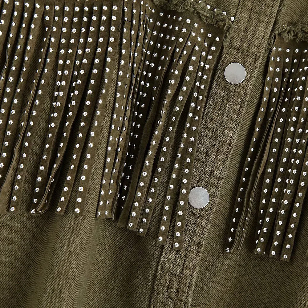 Женская джинсовая куртка на пуговицах осенняя байкерская оверсайз с длинным