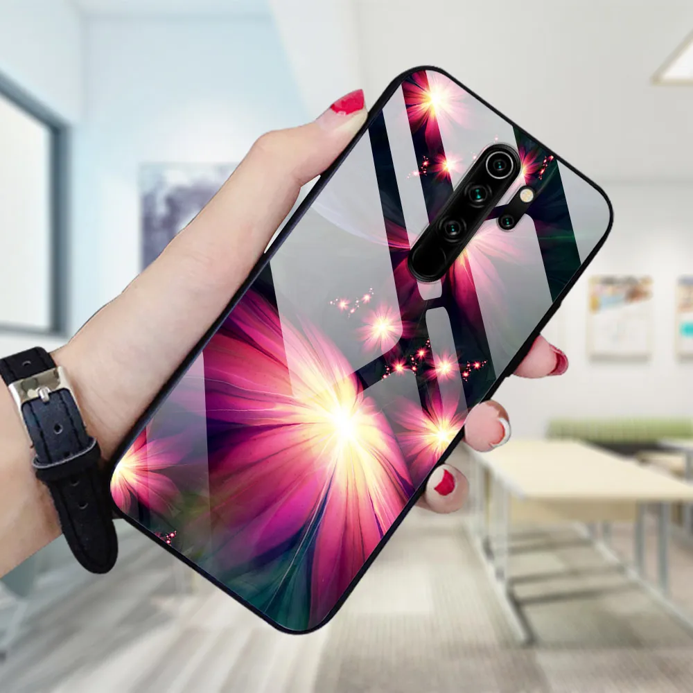 Чехол для Redmi Note 8T стеклянная жесткая задняя крышка Xiaomi 8 Pro 8pro телефонные чехлы