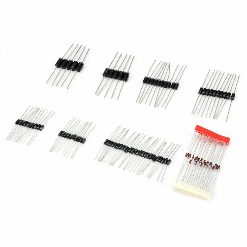 100Pcs 8 Values Diode Bag Assortment Kit Set 1N4148 FR107 1N5408 | Дом и сад