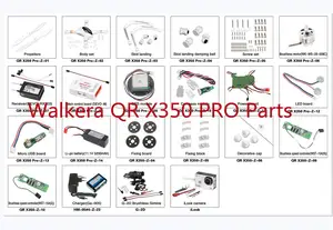 Walkera QR X350 PRO RC Quadcopter Spare Parts blade motor ESC Landing Receiver GPS PTZ charger Screw body shell LED USB cap etc