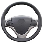 Чехол рулевого колеса автомобиля на заказ для Hyundai i30 2009 2010 2011 Elantra Touring 2010 2011 2012 Кожаная оплетка для руля