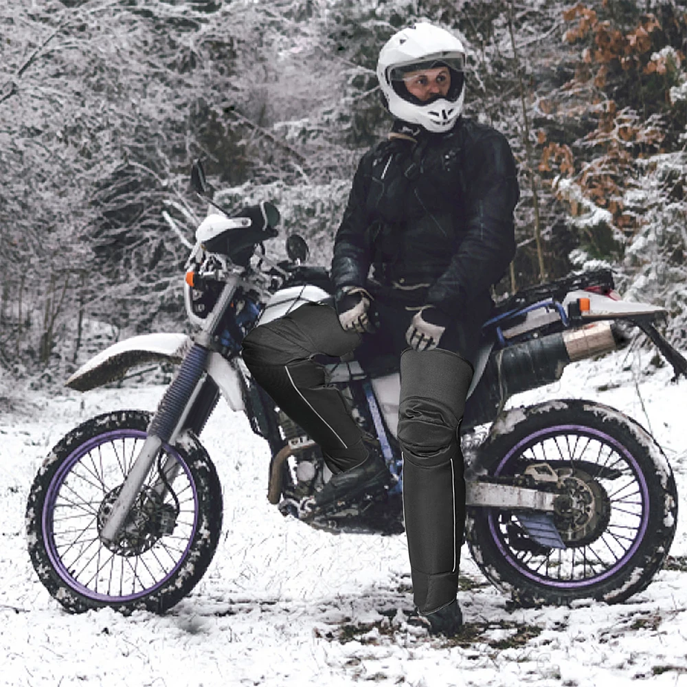 Пара наколенников для мотоцикла зимняя ветрозащитная защита от холода