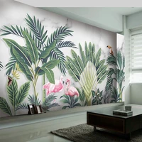 custom wallpaper modern hand painted tropical leaf rainforest photo mural living room bedroom sofa backdrop home decor 3d fresco