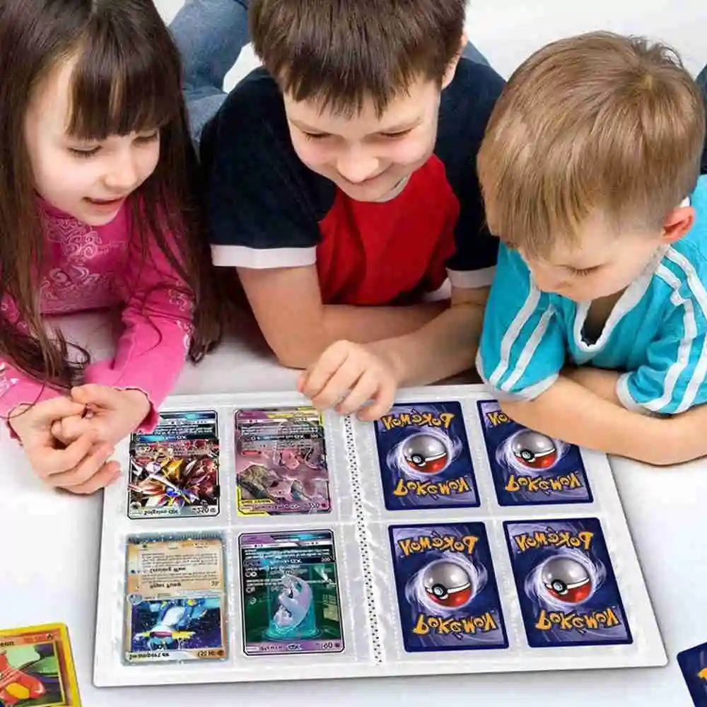 

240Pcs Pokemon Album Cards 4 Pocket Book Game Card EX GX Cartoon Anime Pokemon Collectors Binder Folder Kawaii Boy Kids Toy Gift