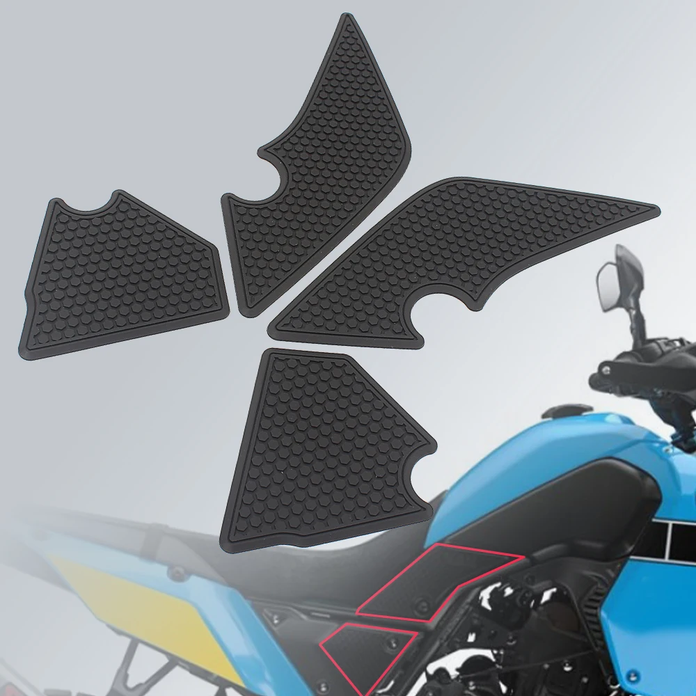 

New Black Motorcycle Rubber Anti slip sticker Tank Traction Pad Side Knee Grip Protector FOR YAMAHA XTZ 700 Tenere700 2019 2020