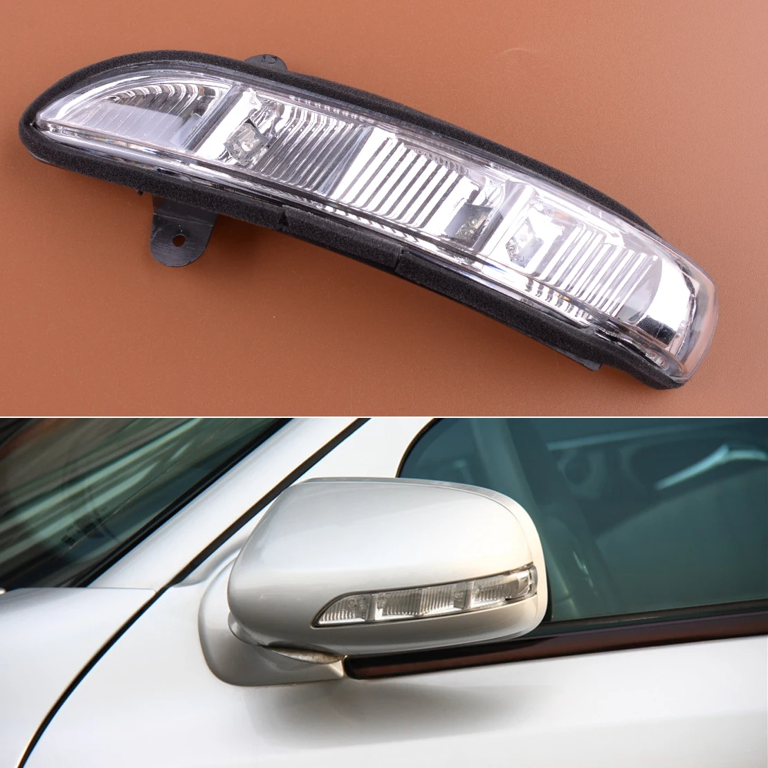 

2198200521 левый боковой двери крыло Зеркало заднего вида светодиодный поворотник светильник подходит для Mercedes-Benz CL W216 CLS W219 S W221 E Class W211