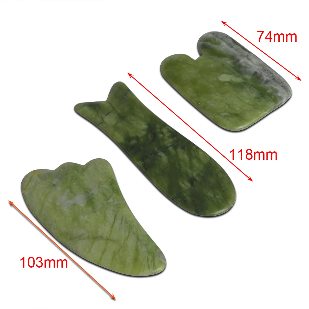 Массажный инструмент из натуральной глянцевой Нефритовой смолы Guasha Beauty Board