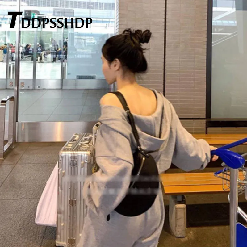 Осень 2019 серый и черный цвет на выбор женский комбинезон с капюшоном женские