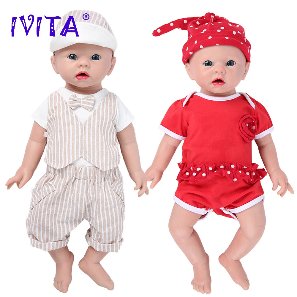 IVITA WG1519 48 см 3700 г реалистичные силиконовые куклы для новорожденных мягкие Игрушки