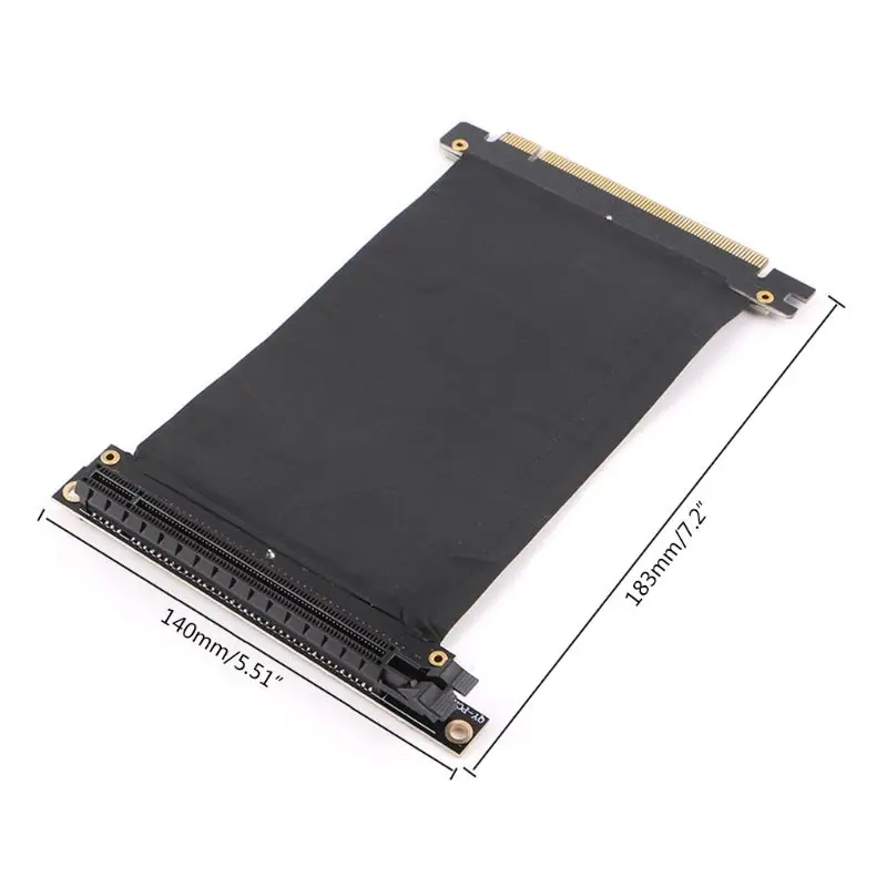 PCI Express PCI-e3.0 16x гибкий кабель, адаптер для адаптера, высокоскоростная переходная карта, видеокарта, соединительный кабель, тип L