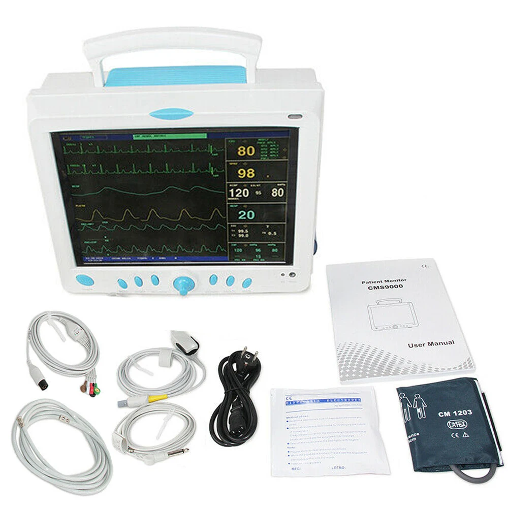 Монитор пациента CONTEC CMS9000 12 1 дюйма монитор жизненно важных признаков ICU CCU 6