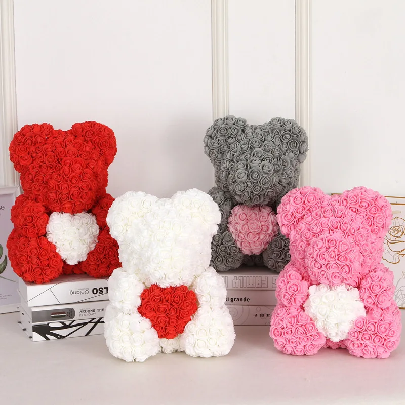 

25cm / 40cm artificial filling rose, bear rose, family Christmas decorations, Valentine's day, women's gifts