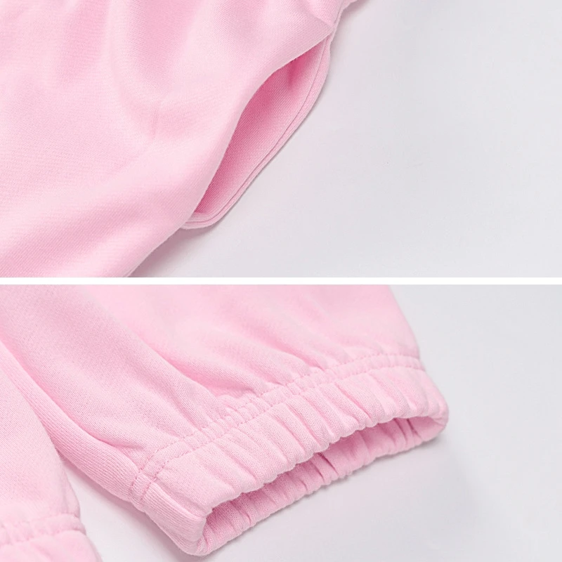 

BOOFEENAA Sport Sweatpants Women Bottoms Streerwear Solid Casual High Waist Joggers Athleisure Loose Trousers C16-DZ43