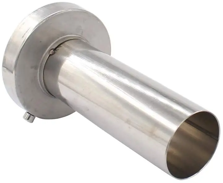 Универсальный нерегулируемый автомобильный хромированный глушитель выхлопной