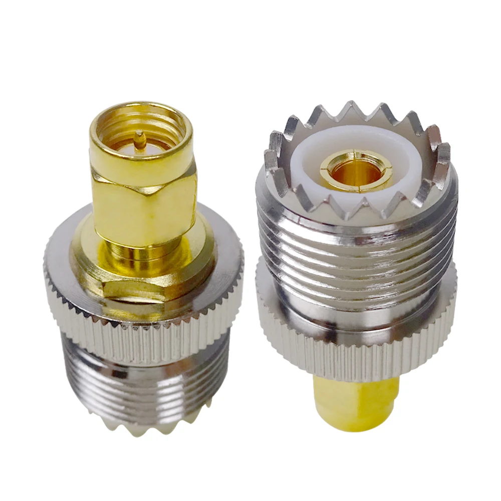 Cleqee UHF-SMA Adpater SMA Female male To UHF Male PL259 SO239 коннектор RF коаксиальный адаптер 1 шт. |