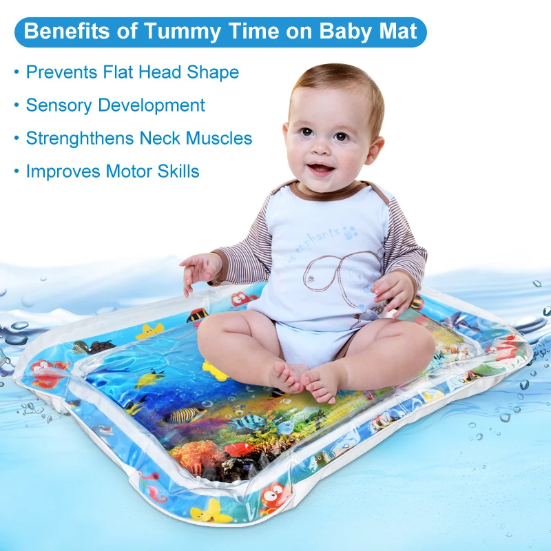 Baby Water Mat Inflatable Cushion Infant Toddler Play for Children Early Education Developing Toy Summer Toys | Игрушки и хобби