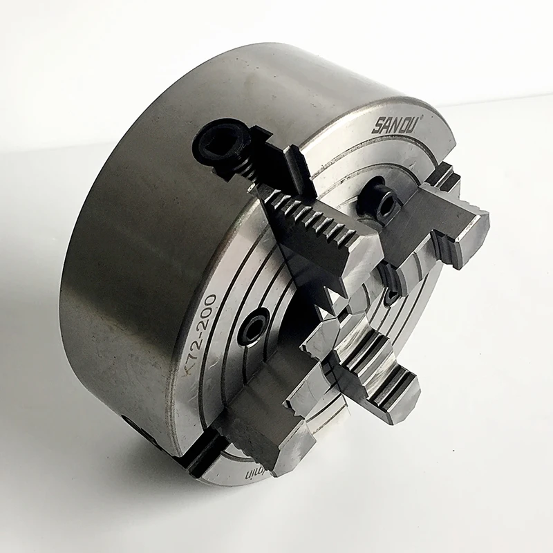SANOU 250 мм токарный патрон 4-кулачковый независимый K72-250 Металлический ручного типа