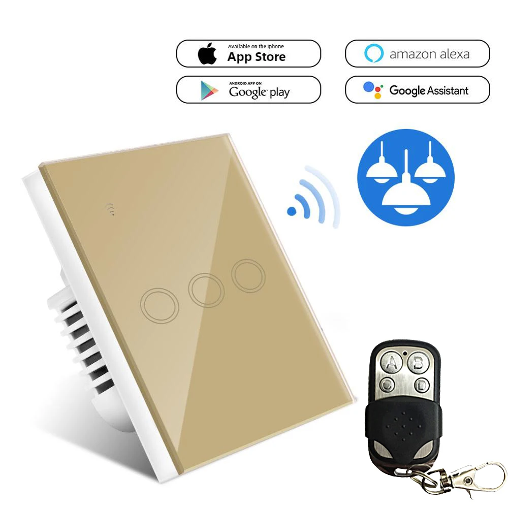 Wifi смарт светильник переключатель голосового управления синхронизация