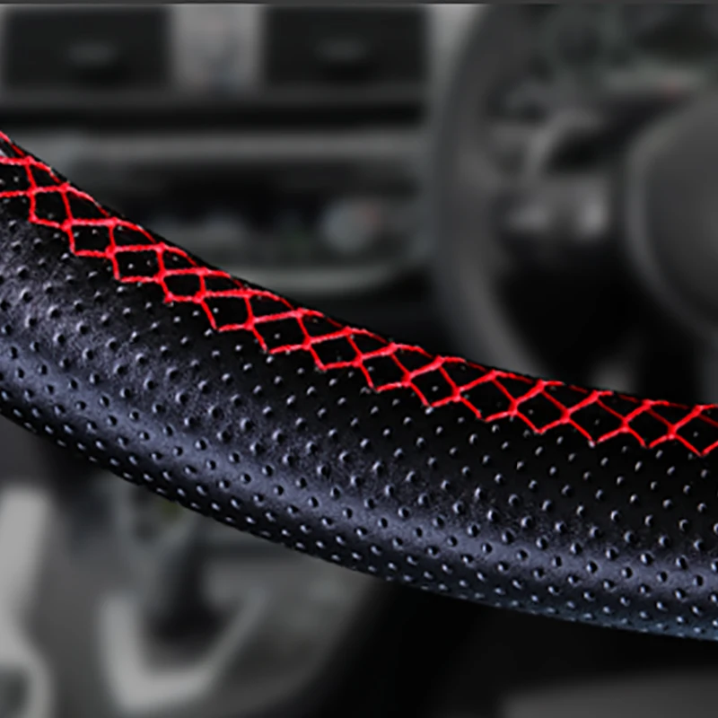 1 шт. Оплетка на руль чехол рулевого колеса автомобиля сшитая вручную
