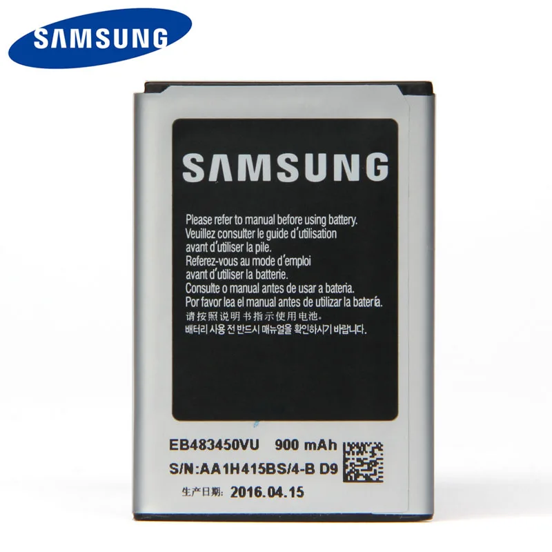 Оригинал Samsung EB483450VU батарея для C3630 C3230 C5350 C3752 GT-C3230 GT-C3752 GT-C3528GT-C3630C GT-S5350 900mA |
