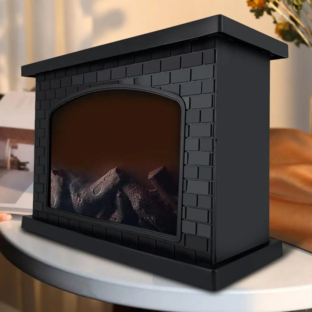 

1 Set Fireplace Lamp Simulation Fireplace Light Realistic Looking Eco-friendly ABS LED Artificial Decor for Home