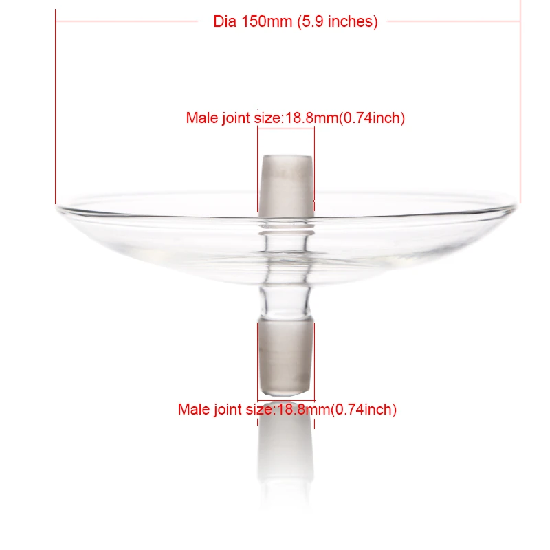 

Heatproof Hookah Ashtray Shisha Coal Tray Chicha Plate Nargile Smoking Accessories Glass For Narguile