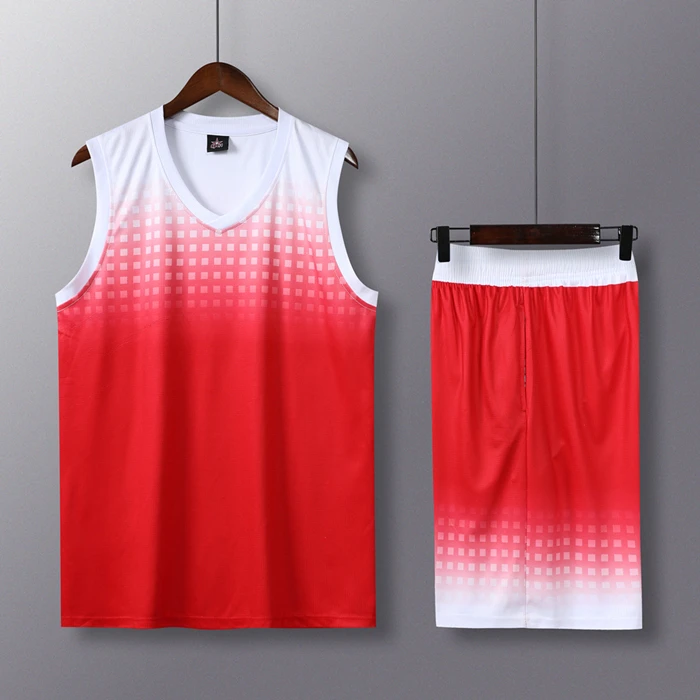 1921 red set Для женщин и мужчин баскетбольные майки набор пустые баскетбольные форменные футболки Джерси Спортивная одежда комплект костюм печать на заказ - Цвет: 1921 red set