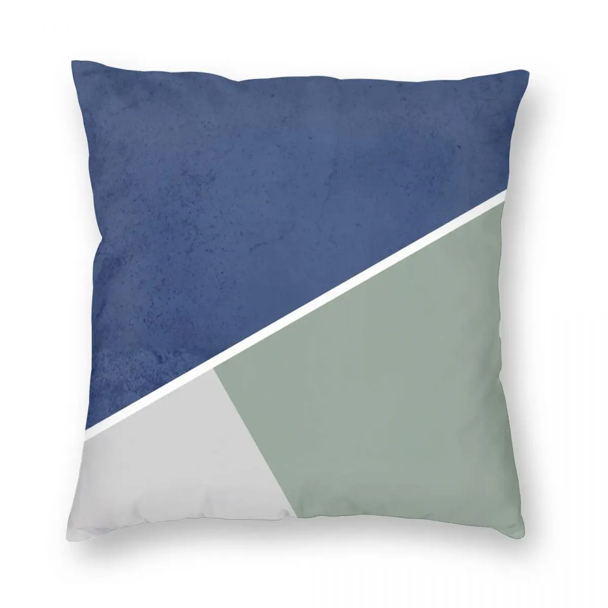 

Тёмно-синий серый и белый чехол с геометрическим рисунком квадратная Подушка Чехол из полиэстера и льна с бархатным узором на молнии декора...