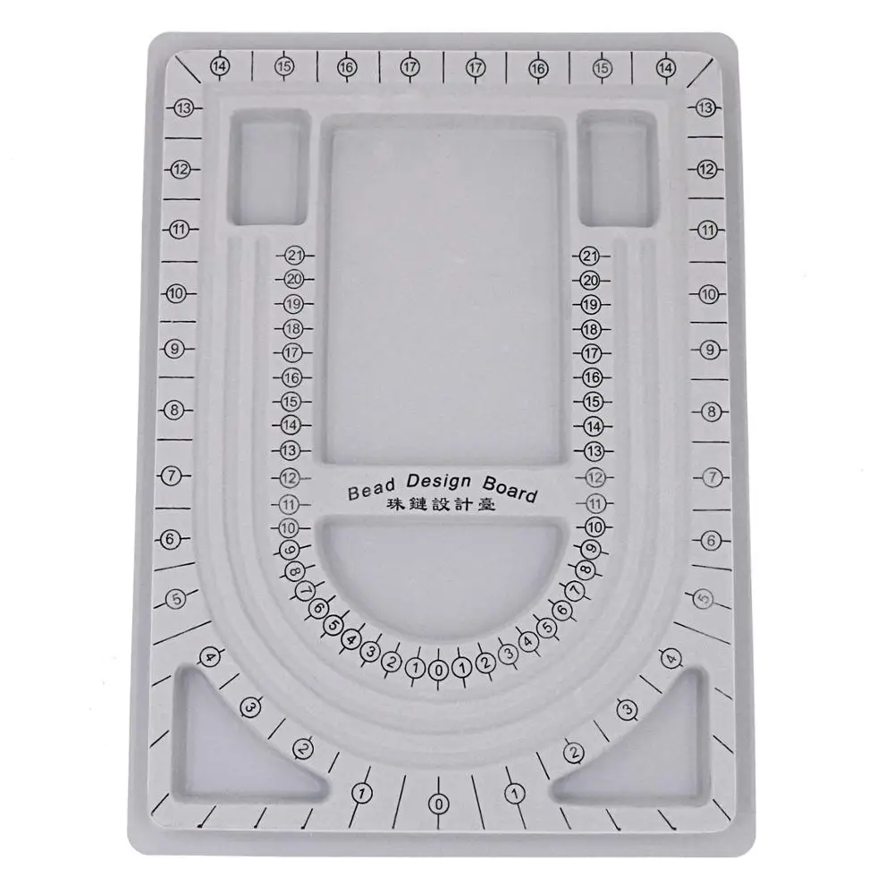 Флокированная доска для бусин браслет бисероплетение органайзер ювелирных