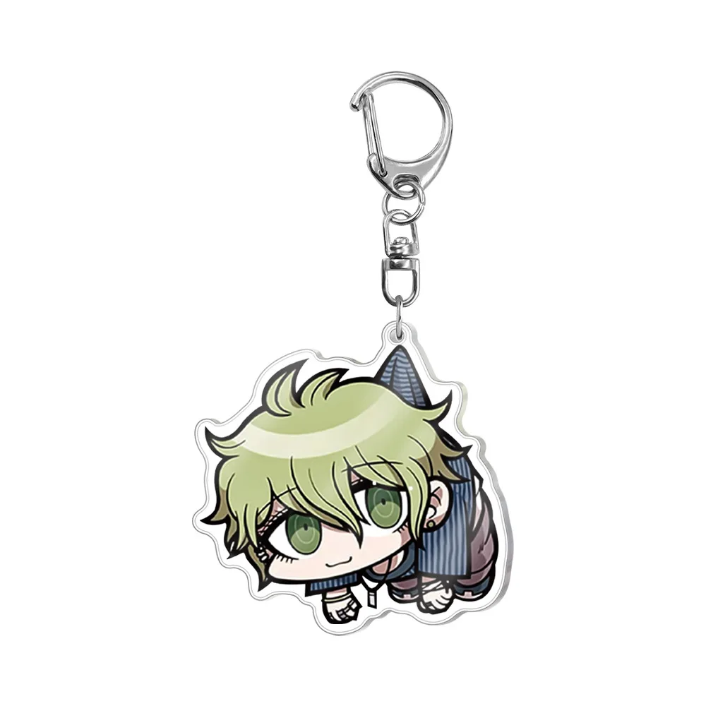 Брелок с фигуркой из аниме данганронпа V3 Q Version Прозрачный Акриловый подвеской