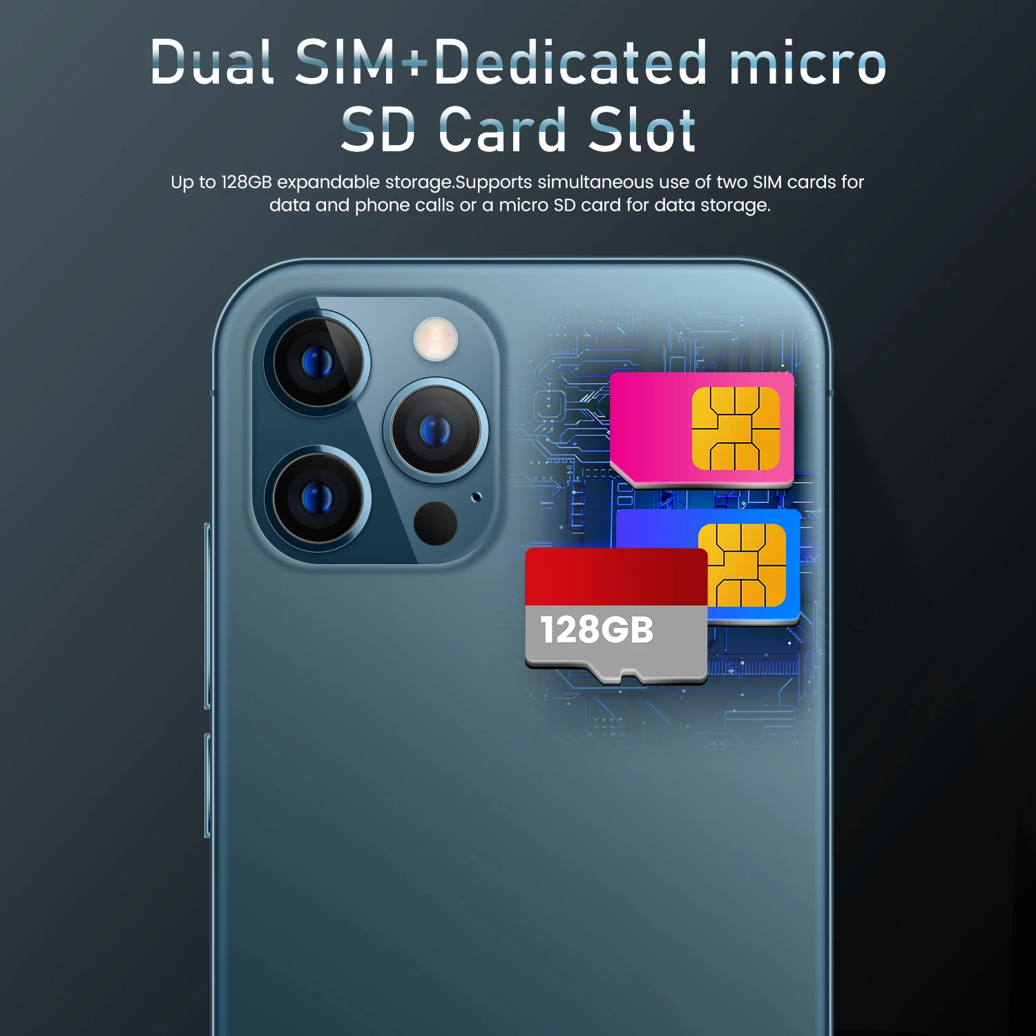 

i12 Pro 4G LTE Bands 6.7"HD Face ID Real 12GB RAM 512GB ROM Phone Dual SIM 16+32MP 6800mAh Android10 Global Version Smartphones