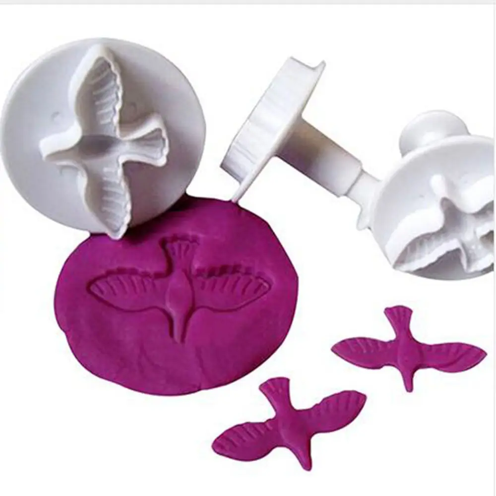 3 шт./компл. с мультяшным голубем пресс форма для торта Декор резак тиснения мини