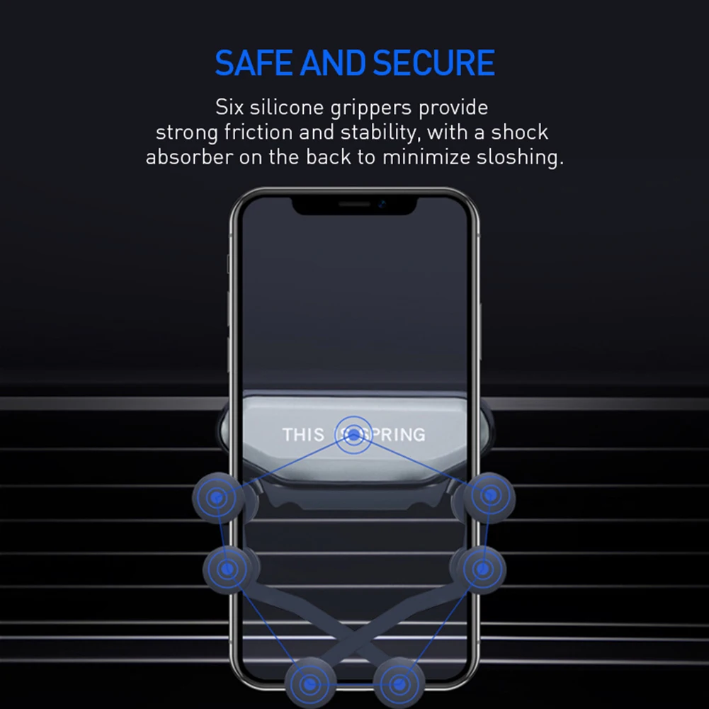 Гравитационный держатель Универсальный автомобильный на вентиляционное