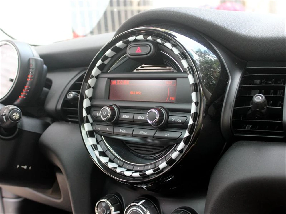 

Center Screen Inter Ring Shell Cover Trim for Mini Cooper F Series Clubman Hardtop Hatchback Covertible Countryman ABS Decals