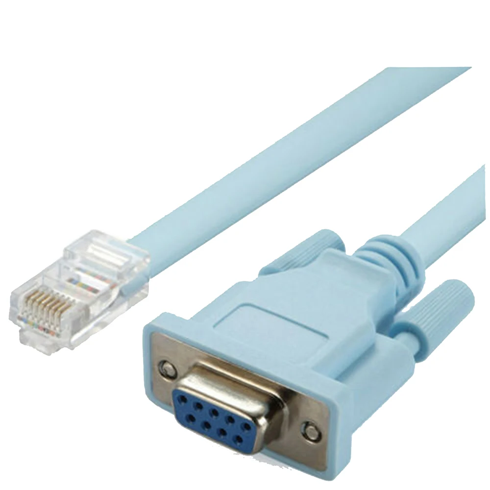 Новый 1 8 м/3 м DB9 последовательный RS232 для RJ45 Ethernet LAN Cisco консоль розетка Интернета