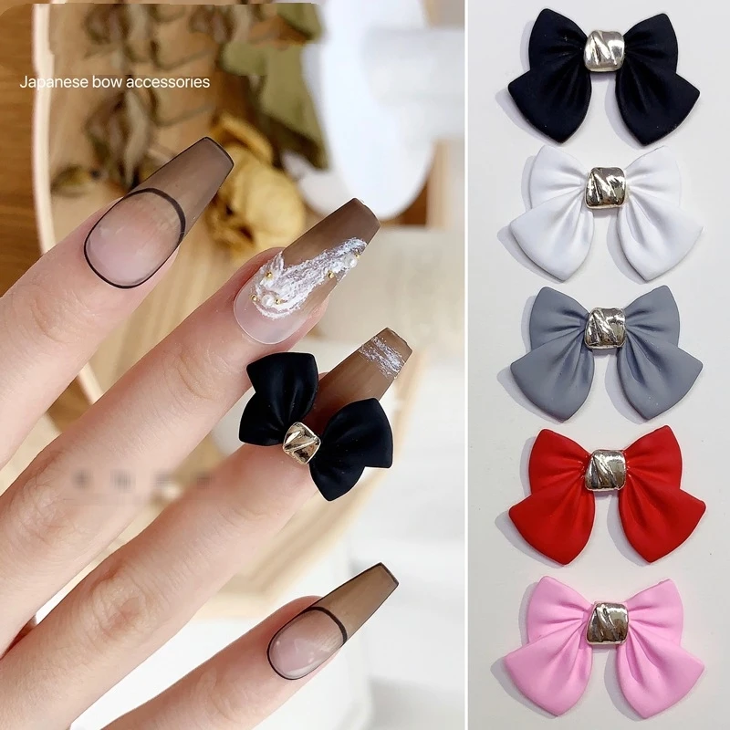 Украшения для ногтевого дизайна в японском стиле милые полимерные банты 10 шт. SNSJ9