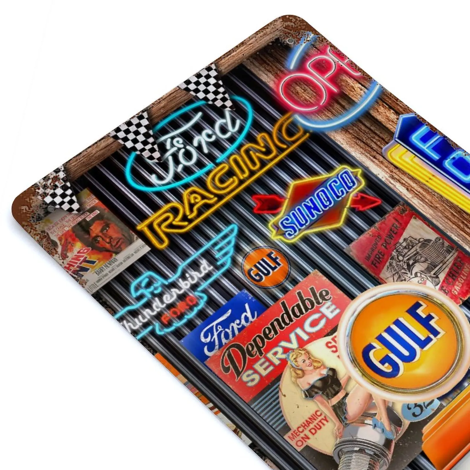 

Vintage Garage #2 Printed Retro Metal Poster Home Wall Decoration Tin Sign Plaque