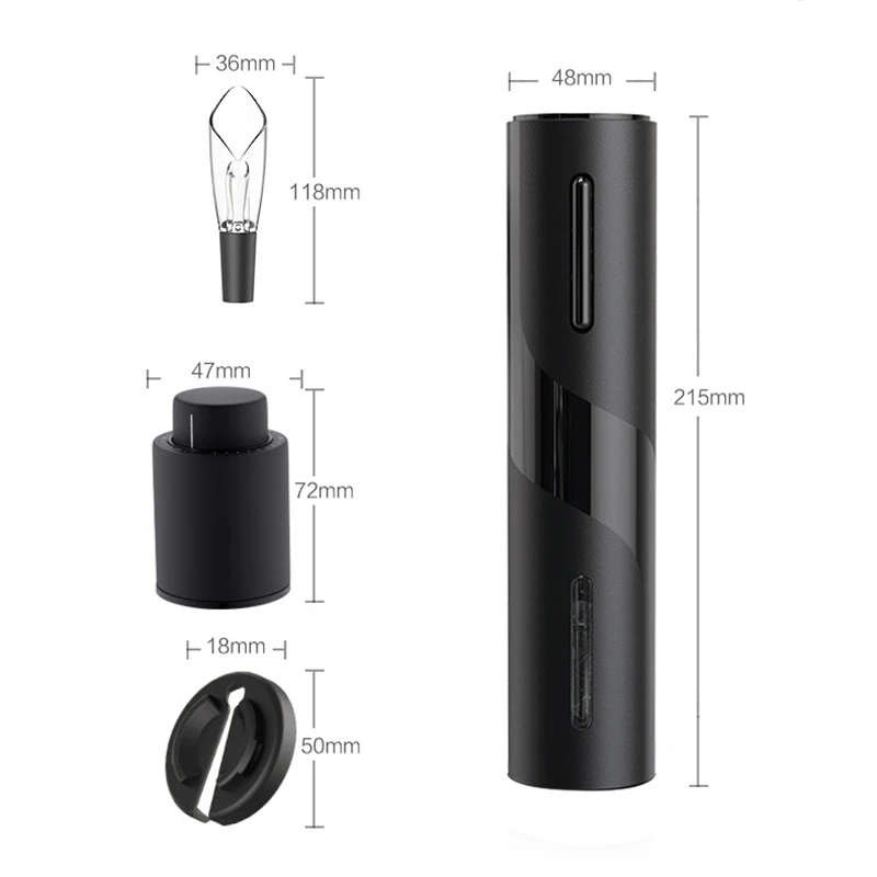 

Electric Wine Opener Set Rechargeable/Battery Automatic Corkscrew Wine Bottle Opener With Foil Cutter Red Wine Opener Set