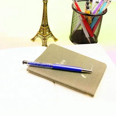 11 Colorful Crystal Pen Fashion Diamond Ballpoint Stationery Ballpen Caneta Novelty Gift Office Material School Supplies | Канцтовары