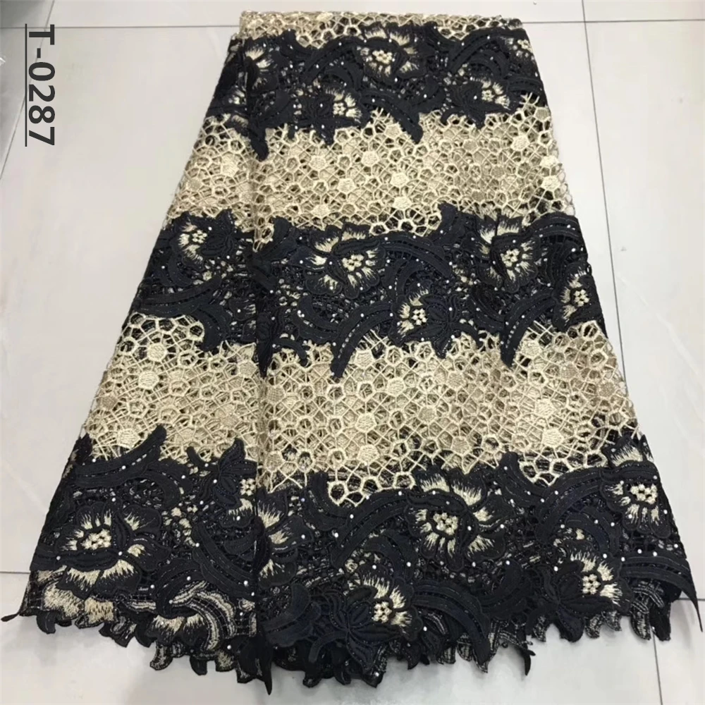 Приятное для кожи высококачественное аккуратное вышитое гипюровое кружево