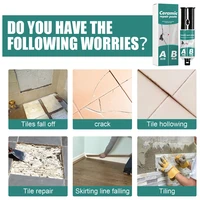 household %e2%80%8bsafe mend tile repair paste non toxic tile mending cream for ceramic hand washing table floor tile repair