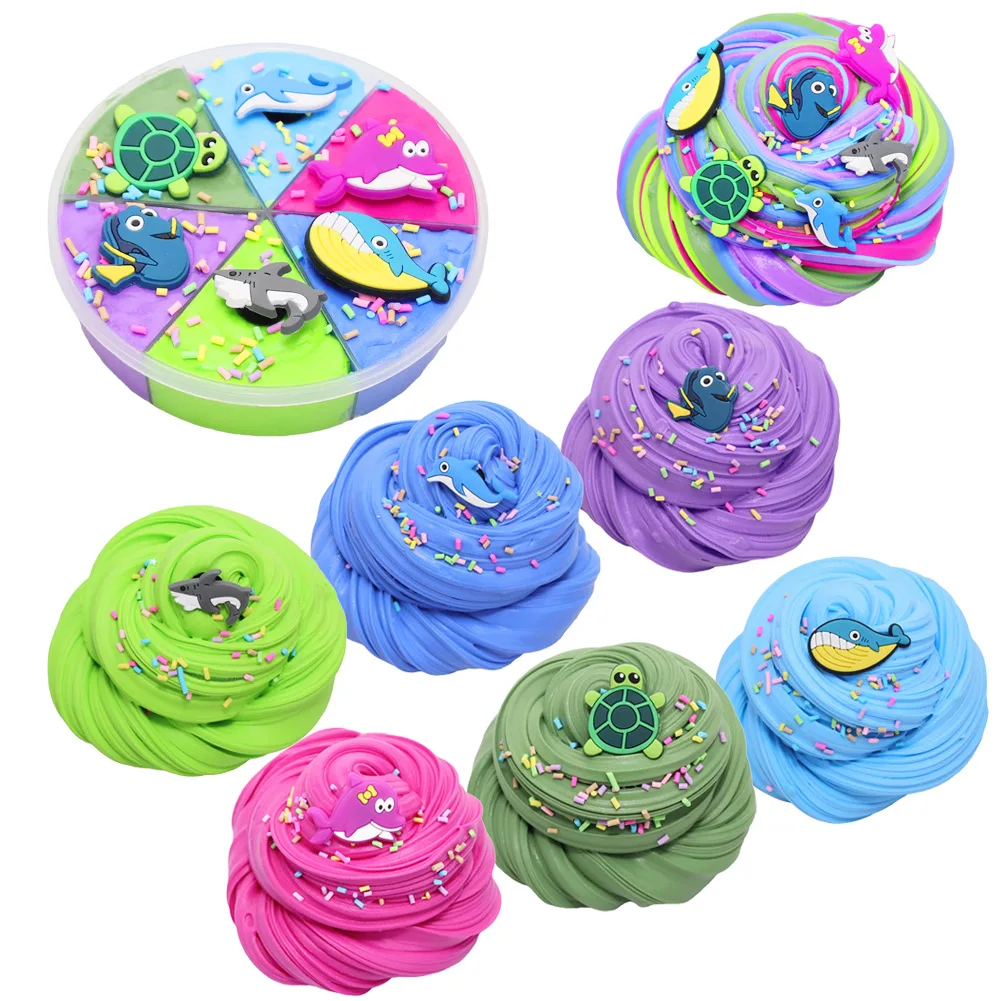 

Набор слаймов из хлопчатобумажной грязи, 6 цветов