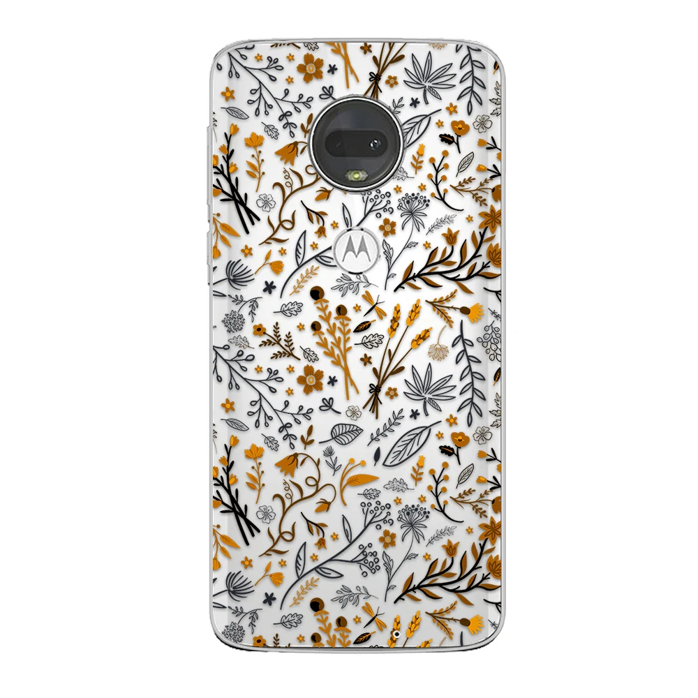 

Flower Floral Case For Motorola Moto G7 G5 G8 G9 G10 G5S G6 E5 E6 E7 Plus Play Power Soft Silicone TPU Protection Phone Fundas