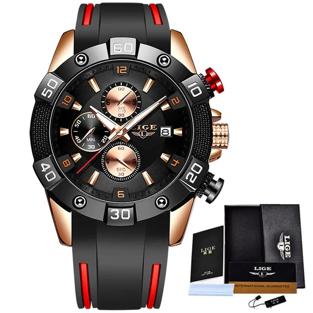 

2020 New Fashion Men Watches With Silicone Strap Top Brand Luxury Sport Chronograph Male Quartz Watch Men Relogio Masculino