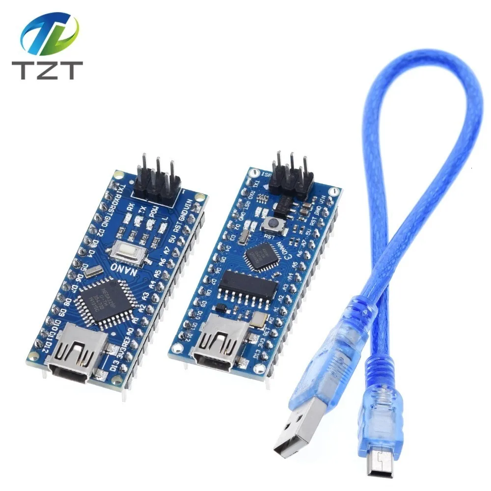 Мини-usb с контроллером загрузчика Nano 3,0 совместимый для Arduino CH340 usb-драйвер 16 МГц NANO V3.0 Atmega328 MCU